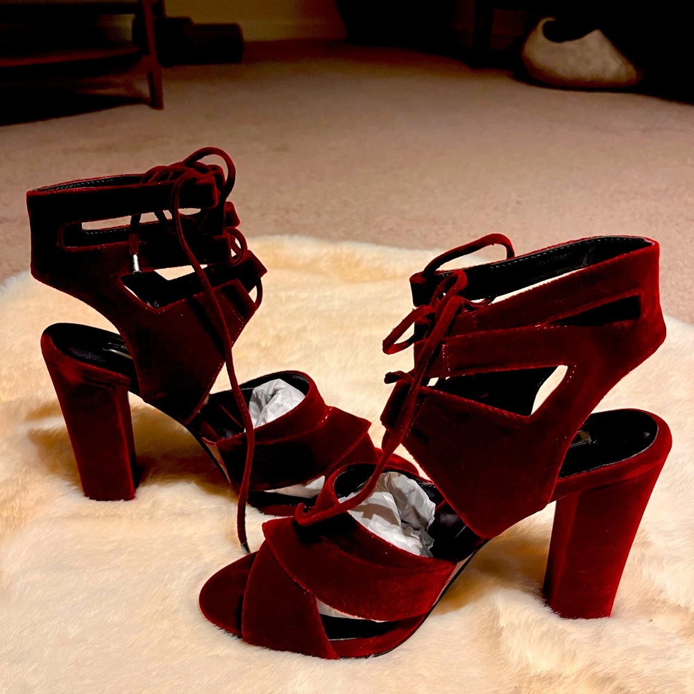 Halogen Ox Blood platform heels